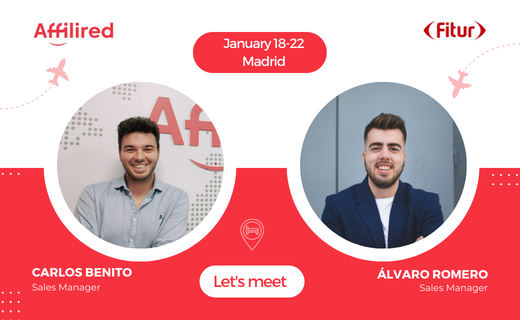 affilired's tweet photo. Are you going to Fitur this year? Don't miss the chance to meet up with our Europe, CIS &amp; Africa Sales Team! Meet Carlos Benito &amp; Alvaro Romero to learn how Performance Marketing can help your travel business grow! https://t.co/N5LwPqAcjz