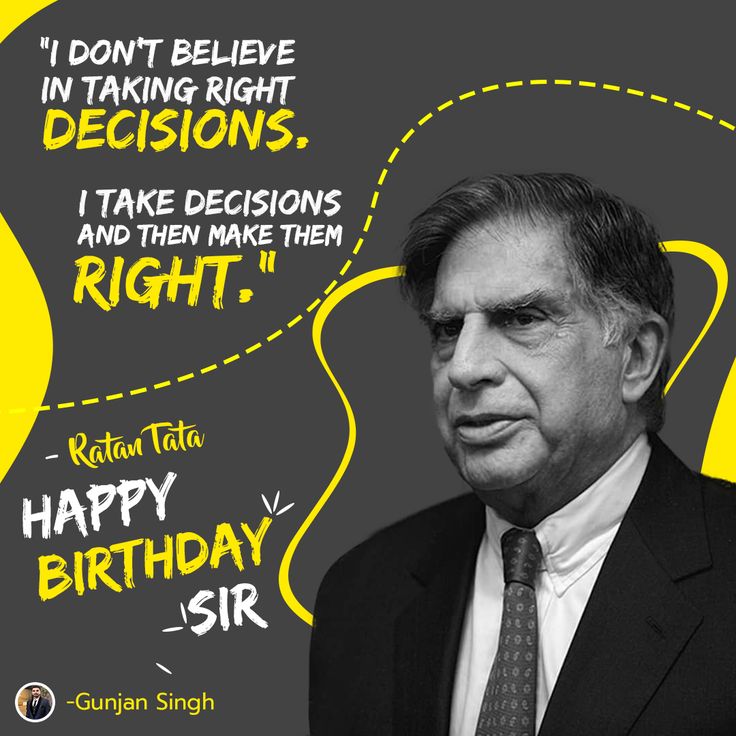Happy Birthday Ratan Tata Sir  