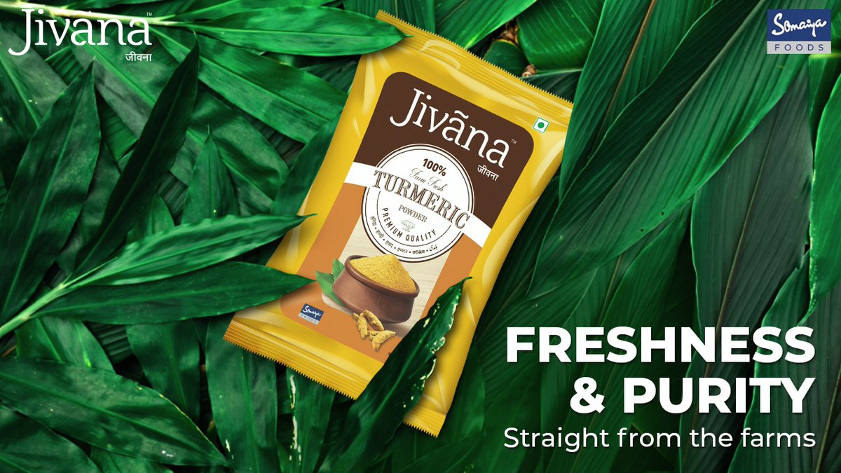 JivanaSomaiya's tweet photo. Relish the taste of natural, fresh turmeric straight from the heart of Indian farms with Jivana's indigenous Turmeric powder!
#RecipeAnekNaamEk #Jivana #JivanaSomaiya #Turmeric #FarmFresh #PureTurmeric #PuritylnFood #Trending #Celebration #SomaiyaFoods #PuritylnLiving #Food https://t.co/8H3O3g3vb6