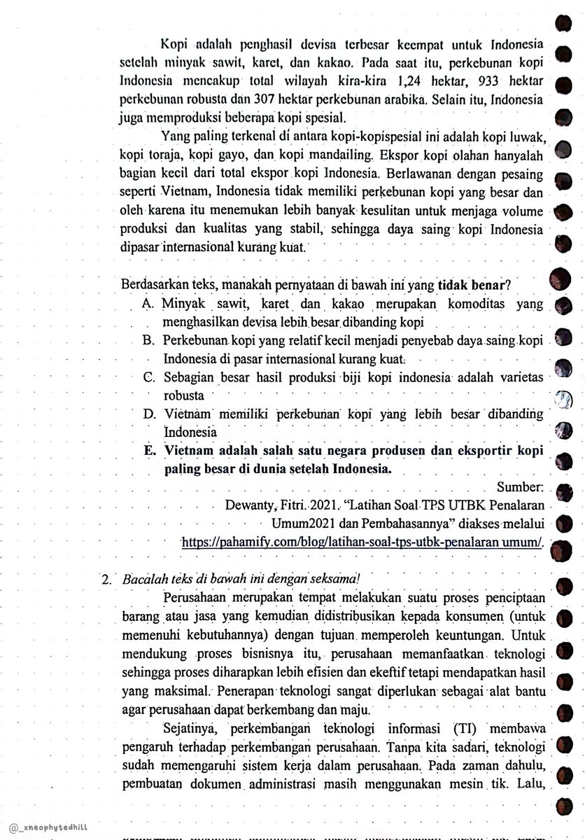 _xneophytedhill's tweet photo. – pernyataan dalam teks 
materi snbt – penalaran umum
Sumber : pahamify #catatandhill

https://t.co/FeBgqmcqW2 https://t.co/494sVtKi1T