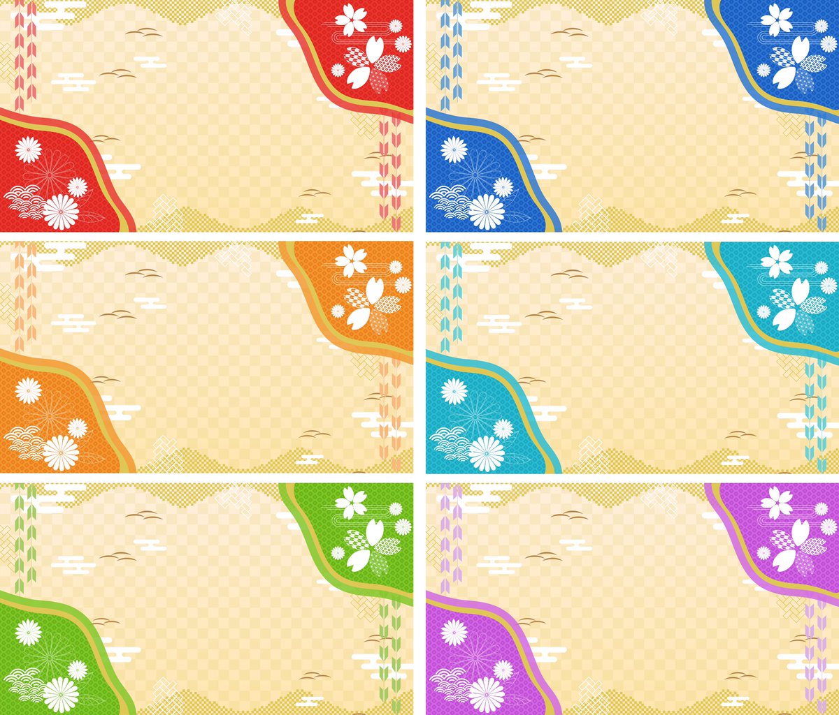 ah__create's tweet photo. 上品な華やか和柄背景✨
💚🧡全6色🧡💚

お正月にいかがでしょうか☺🌟

https://t.co/5TJpOKCIcZ

#フリー素材 #無料配布 #背景素材 #配信素材 #Vtuber素材 #VTuberAssets #Vtuber https://t.co/ySrjoA2SxM
