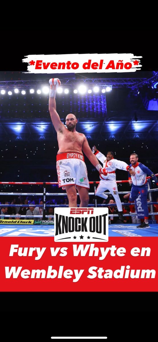 ESPNKnockOut's tweet photo. Enhorabuena a todos los participantes en #FuryWhyte , ganadores del Premio #ESPNKnockOut al Evento Del Aรฑo https://t.co/HkDPI32xSX