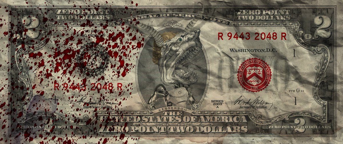 Irongrub0176's tweet photo. @OzDefi @OldMoneyNFT @RTrixson @Hoodro_Wilson Was going to go with this guy, but figured the blood and stamp would kill the chances of it going up over the mantle (or any other area visible to the wife 🤣). https://t.co/aQ8BVjf1pJ