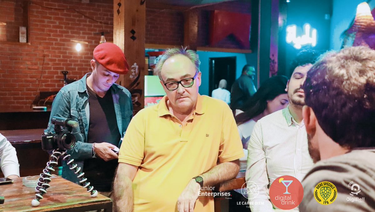 digitaldrinktn's tweet image. Retour en photos sur la session de décembre 2022 du #DigitalDrink marquant la fin de l'année avec notre cher invité Anis Kallel, co-fondateur de Flouci