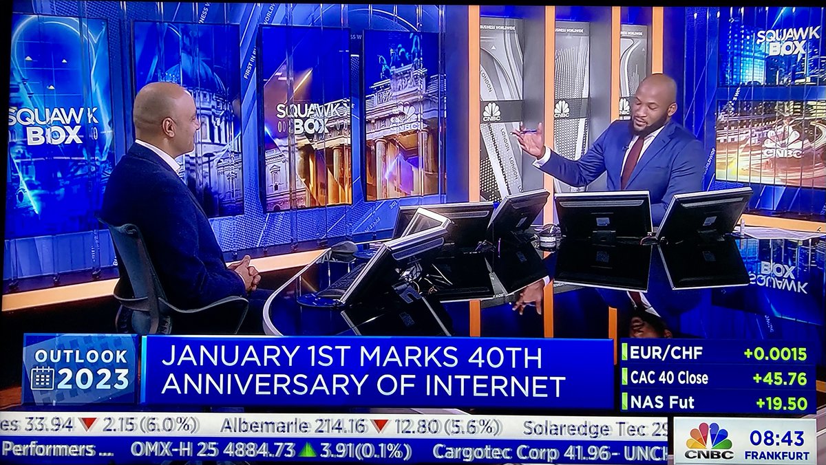 chintancsco's tweet photo. Great to be on #CNBC @SquawkBoxEurope today to celebrate a milestone for the #Internet π and share how #Cisco is building a more #Secure, #Sustainable & #PredictiveInternet for the future as billions more connect.
π https://t.co/WOviVVjwJH
#Cybersecurity #DigitalSkills #AI https://t.co/wlzlkPl5hz
