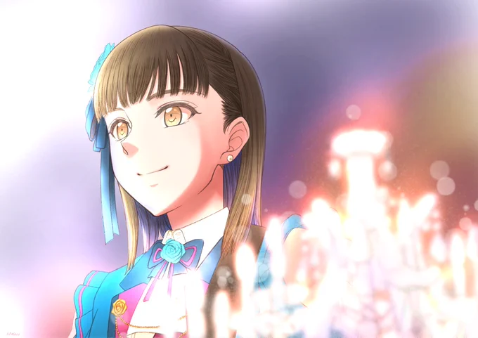 しっぽさん主催、なぎ丸さん主催のフラスタイラスト描かせていただきましたシーケンスまで工藤さんが弾かれていたという『Swear〜N&amp;D〜』。公式LIVE動画を何度も視聴してるあと『Singing "OURS"』の演出は最高に好き!  