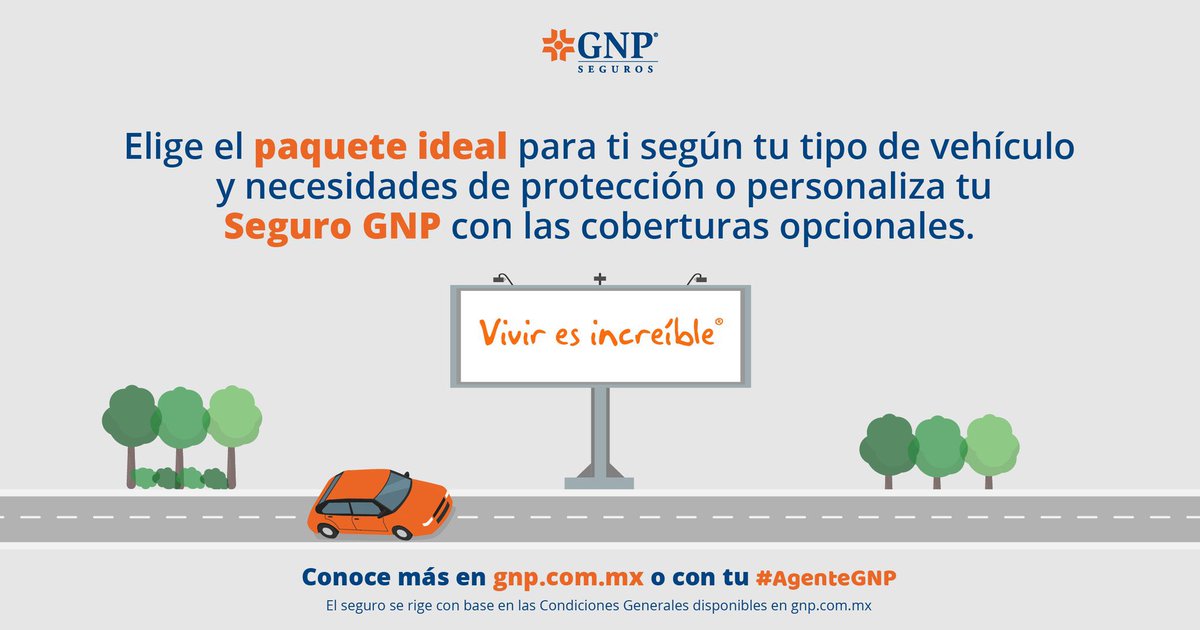 gnp_mx's tweet photo. ¿Premium, amplia, limitada o responsabilidad civil? 👉 Conoce los paquetes disponibles del #Seguro de #Auto GNP y elige la protección adecuada para ti y tu auto o moto ✅ #Cotiza en https://t.co/RAPiyKuVqF… o contacta a tu #AgenteGNP #Viviresincreíble https://t.co/3f0sZCZzuR