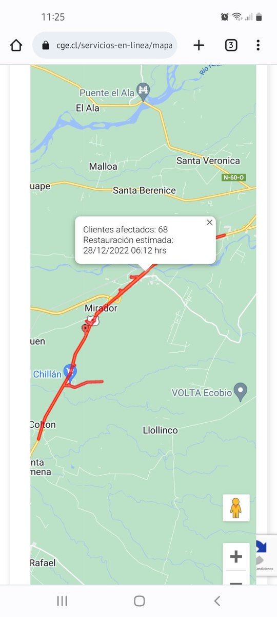 OmarQRZ's tweet photo. @CGE_Clientes para que hora la reposición del servicio? sin energía desde las 5am https://t.co/JJwfh7xn0g