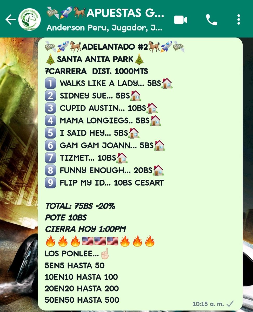 apuestasgael's tweet photo. Buenos días así salieron estos 3 rematicos para #GulfstreamPark 🔥🔥 #Hipismo 
📱+584129089006
📱+584129089006
@a_hipismo @GonzaloSangron5 @MARCASGAEL @marrpacheco @PuertaAbierta_ @Gatojacker1 @JoseRujano1801 @HipicoSol @DUMONT81 @sukoyhipico https://t.co/3KuTjUjF53