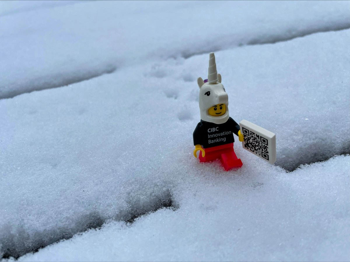 🦄 spotted in the snow! ❄ #CIBCInnovation