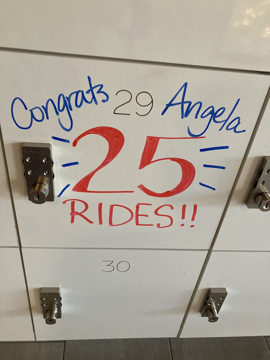 Milestone ride today! #cyclebar #25rides