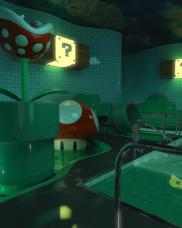 A3sth3ticallyX's tweet photo. More pool rooms, my favorite rooms of the backrooms 🖤

#backrooms #liminalsoace #oddfeeling #familiar #poolrooms https://t.co/b263MvfU4s