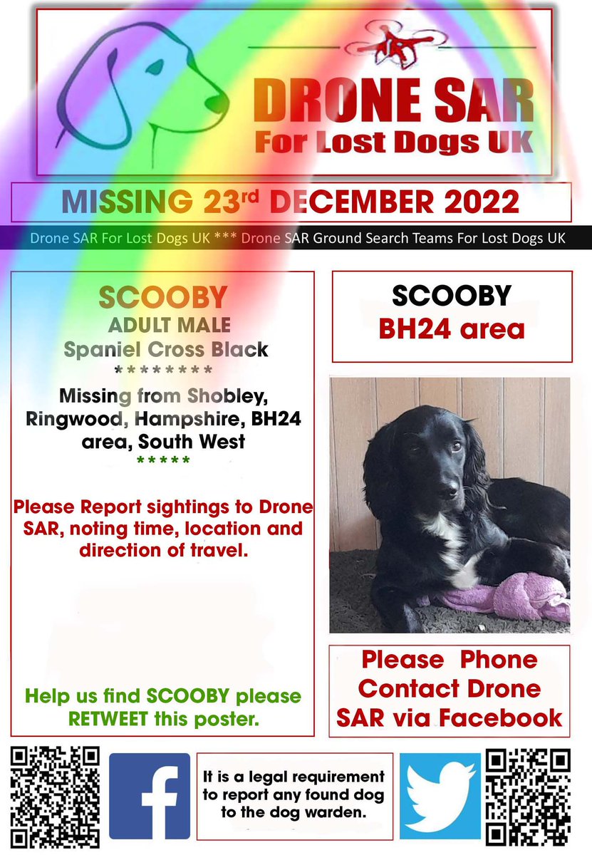 sar_dogs's tweet image. #RIPScooby Sadly Scooby didn't make it back home, our hearts and thoughts go out to his family at this sad time 😢🌈 #RIP   #RainbowBridge #DroneSAR