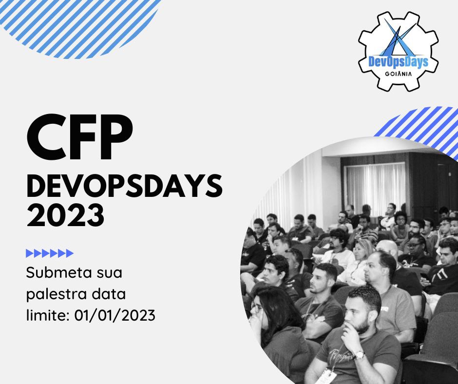 devopsdaysgyn's tweet photo. Ano novo esta chegando e não esqueça de submeter sua talk para #devopsdaysgyn será nos dias 03 e 04 de Março.. 😎 😍
Estamos aguardando sua talk data limite 01/01/2023
Link: https://t.co/UiccjDki9h https://t.co/opxI7eWIg6