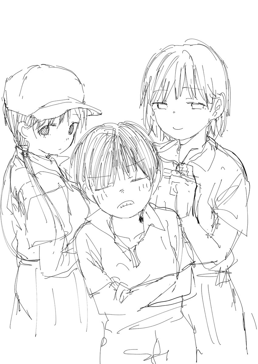 キャラデザ思い出しついでのラクガキ 