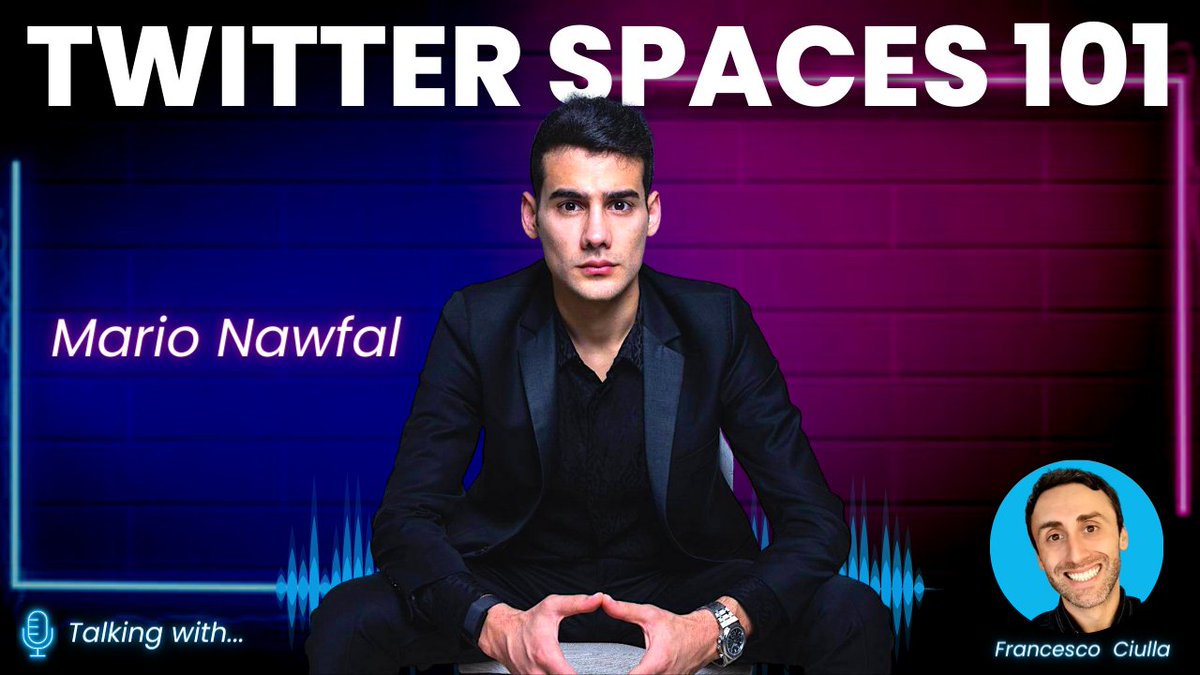 🚨Twitter Spaces 101🚨 Do you like Twitter Spaces? Then this interview with  @MarioNawfal is a MUST-WATCH! He made Spaces with Elon Musk (3 times), CZ,  SBF, Hunter Biden, and many more... Here