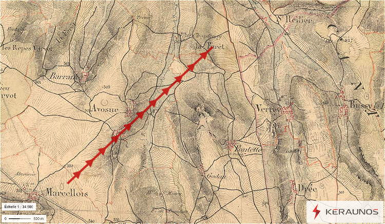 5 #tornades survenues en France dans les années 1830-1840 viennent d'être découvertes. Parmi elles, 2 EF0, 2 EF1 et 1 EF2. Elles portent désormais la base de données Keraunos des tornades françaises à plus de 850 cas. Détails sur ces événements : 