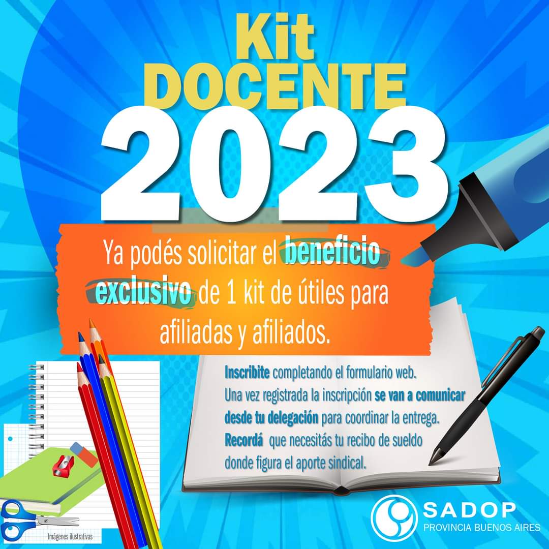 sadopbahia's tweet photo. ✏️ NO TE QUEDES SIN TU KIT PARA 2023 ✏️

⏳ Tenés tiempo hasta el 31 de enero para inscribirte.
✅ Completá el formulario web 👇
https://t.co/4g8GSp2UTS

✅ Una vez registrada la inscripción coordinarán la entrega con tu delegación.
🤝 Sé parte, afiliate👇
https://t.co/rP4zDzX4vi https://t.co/6P2Znu79B0