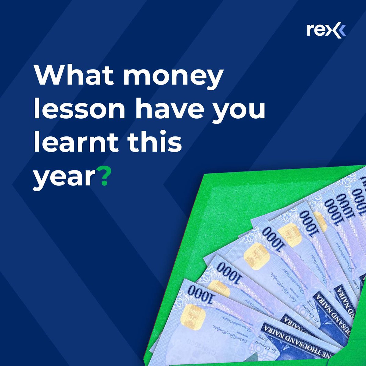 2022 had its share of events that tested our financial resilience and forced us to adapt. 

As the year draws its curtain on us, we'll like to know what valuable money lessons have you learnt this year? Let us know in the comments 👇👇

#Rex #moneylessons #financialfreedom