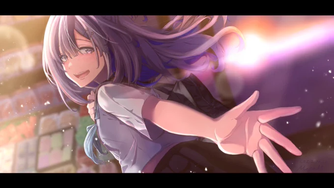 #今年も残りわずかなのでお気に入りの4枚を貼るアニメ塗りに移行して、何かしらを掴めた気のする一年でした。来年はさらに描いて描いてレベルアップします。 