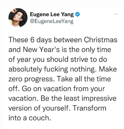 contactrebecca's tweet photo. Love every word of this!!! We're always moving, trying to be productive, caring for others, crossing stuff on our to-do list, jumping from one thing to the next. Maybe we need one week to do exactly nothing! :)
#perfectlysaid @EugeneLeeYang https://t.co/3oi9adgHGl