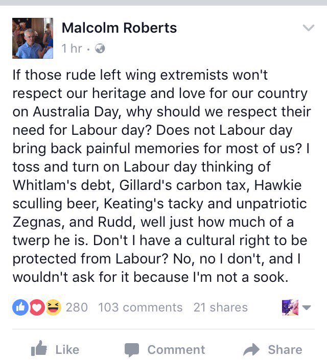 And here I was thinking people like @ScottMorrisonMP, @PeterDutton_MP and @Barnaby_Joyce were the dumbest politicians we've ever encountered. Apparently @MRobertsQLD had to go one better 😂😂😂