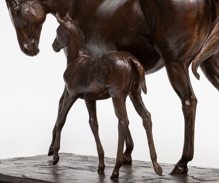 MARE&amp;FOAL - Bronze - single edition  #horse #horses #horsesofinstagram #horseracing #bloodstock #mareandfoal #thoroughbred #thoroughbredhorse instagr.am/p/Cmtt9X4O13M/