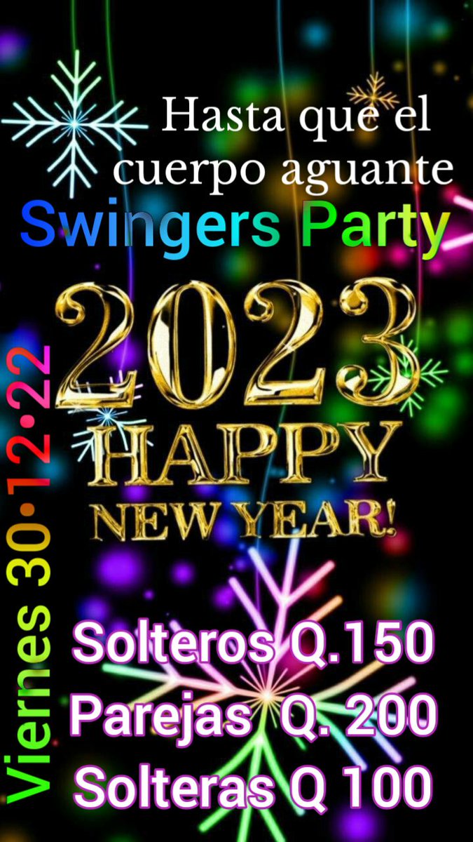 Vamos a despedir el 2022 hasta que el cuerpo aguante siempre y cuando repetemos las reglas del ambiente SW en @ZonaSwinger1.
TE ESPERAMOS.
🦄🍍🍆😈
🍻🥃🍻🍸🍻🥃