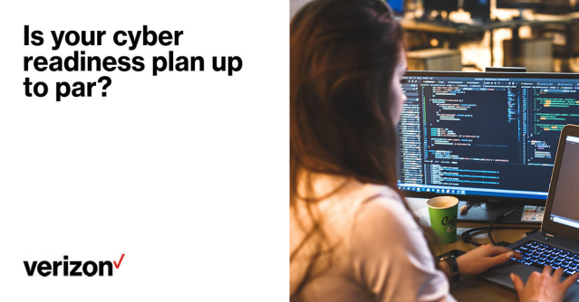 Learn how to develop an effective cyber readiness plan to help guard against a cyber attack. #CyberSecurity #CyberReadiness #CyberReadinessPlan #VTeam #verizonfrontline bit.ly/3WPjYhW