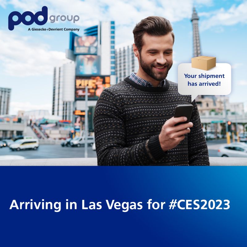 The arrival of an important package.. @PodGroup_IoT had to make sure that their package for #CES2023 would arrive safely in Las Vegas. Together with <a href="/LHIND_DLH/">Lufthansa Industry Solutions</a> we made sure it would. Just a few more days until we can tell you all about it!
 
#NLatCES #techevent #InternetofThings