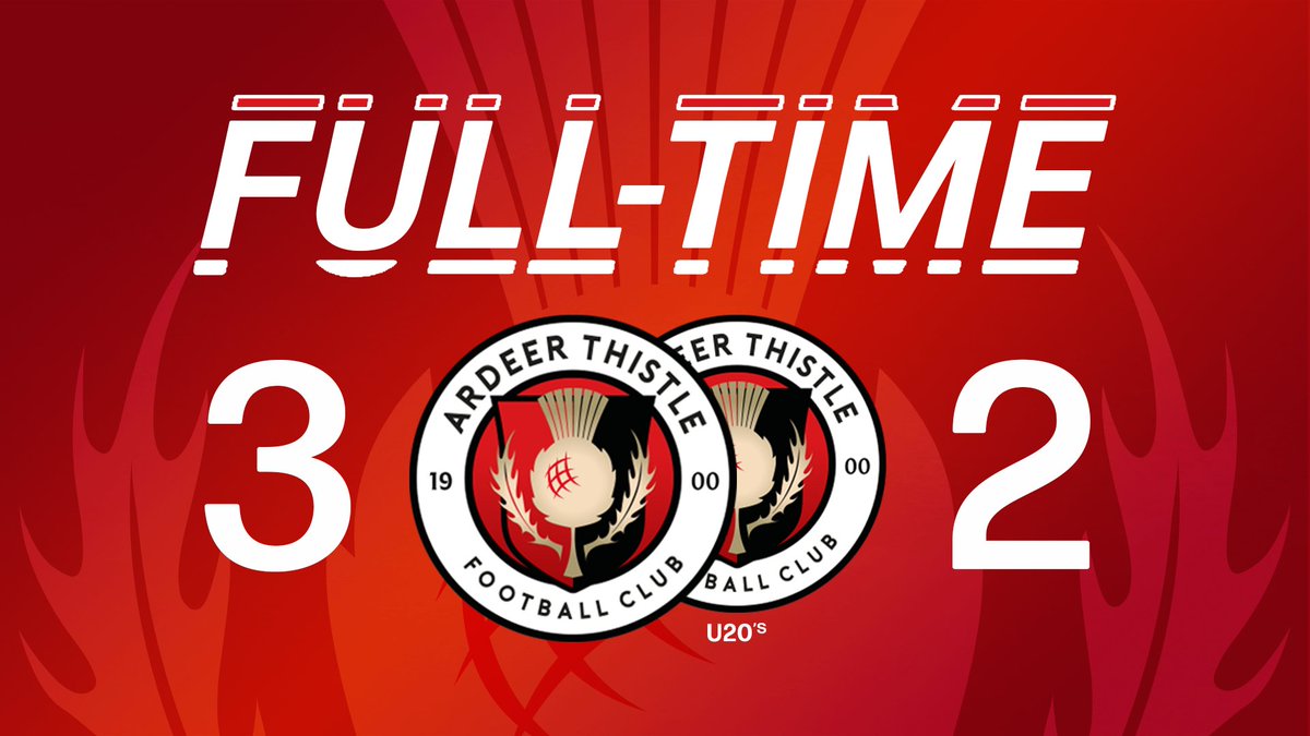 𝗙𝗨𝗟𝗟 𝗧𝗜𝗠𝗘 | Goals from Sillars, Angus and C.Wardrope for the first team. Thomson and McGreer get on the scoresheet for the Under 20s.