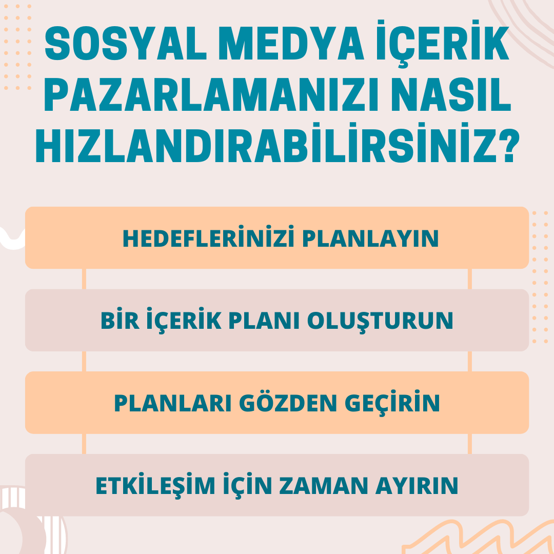 smybilisim's tweet photo. Sosyal Medya İçerik Pazarlamanızı Nasıl Hızlandırabilirsiniz?

1- Hedeflerinizi Planlayın
2- Bir İçerik Planı Oluşturun
3- Planları Gözden Geçirin
4- Etkileşim İçin Zaman Ayırın

#sosyalmedya #sosyalmedyayönetimi #sosyalmedyapazarlama #pazarlamastratejileri #sosyalmedyaiçerik https://t.co/L9A5F6HTJp