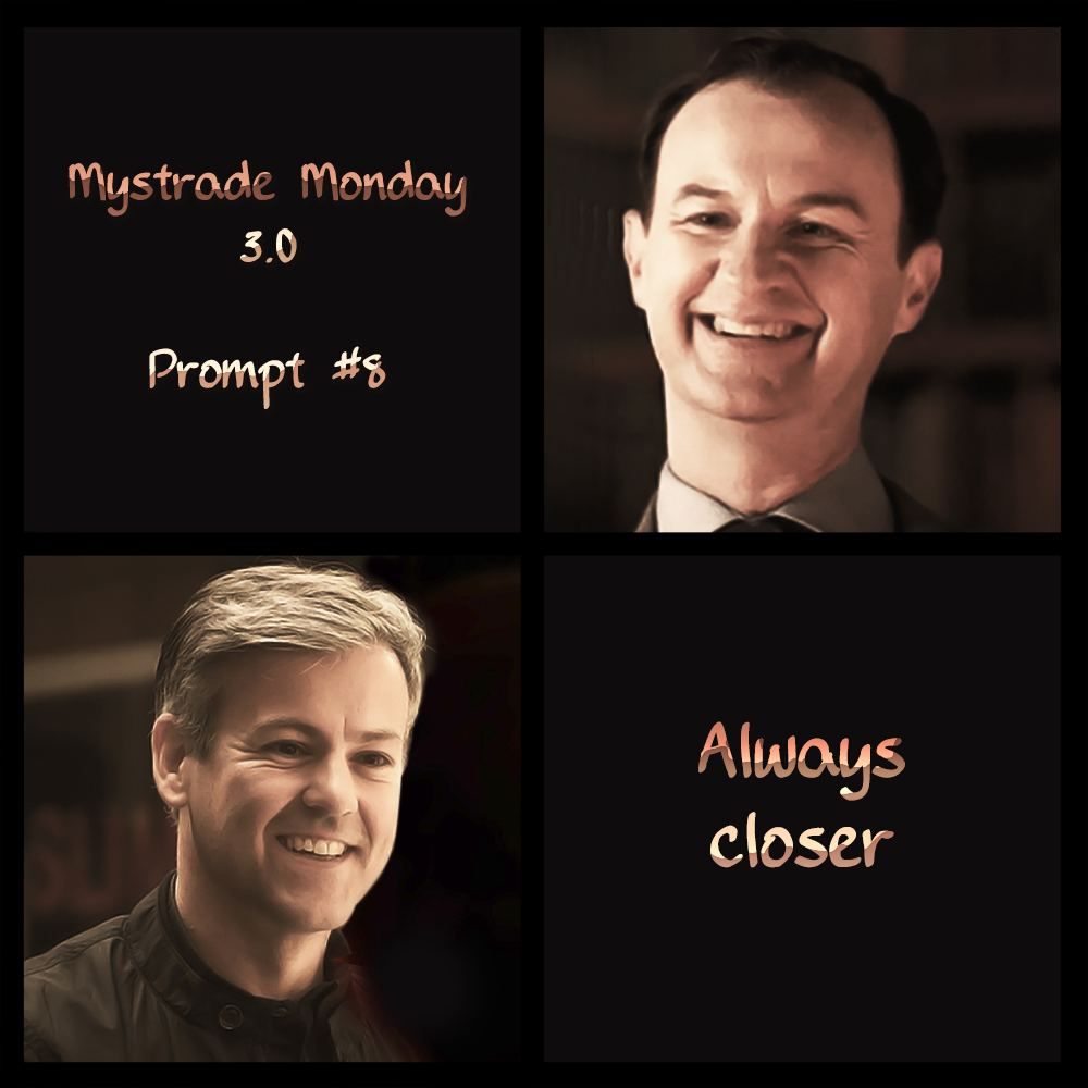 Mimisempai's tweet photo. Always closer 
https://t.co/40CSsuMABt

Greg, waking up with Mycroft in his arms, watched his beloved and marvels at their closeness.

#mystrade #mycroftholmes #greglestrade https://t.co/YDkxnAjIu9
