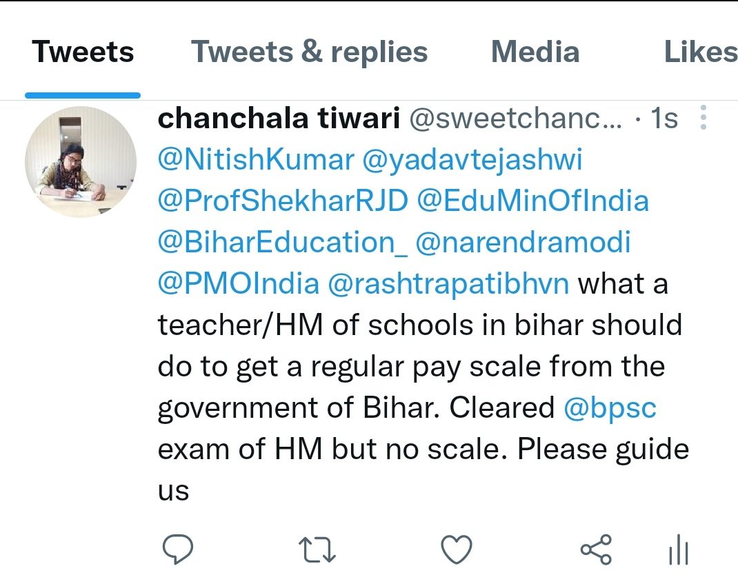 sweetchanchala's tweet photo. @ProfShekharRJD https://t.co/ndux1HGSRy