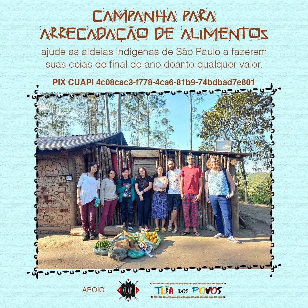 Coletivocuapi's tweet photo. Galera, utilizamos pouco o Twitter e tentamos manter via Insta as divulgações, mas vamos tentar postar mais por aqui e repassar os pedidos.

Nesse fim de ano fizemos vários corres com alimentos e outras atividades com as aldeias. Mas + https://t.co/8Mfq1hBwO6