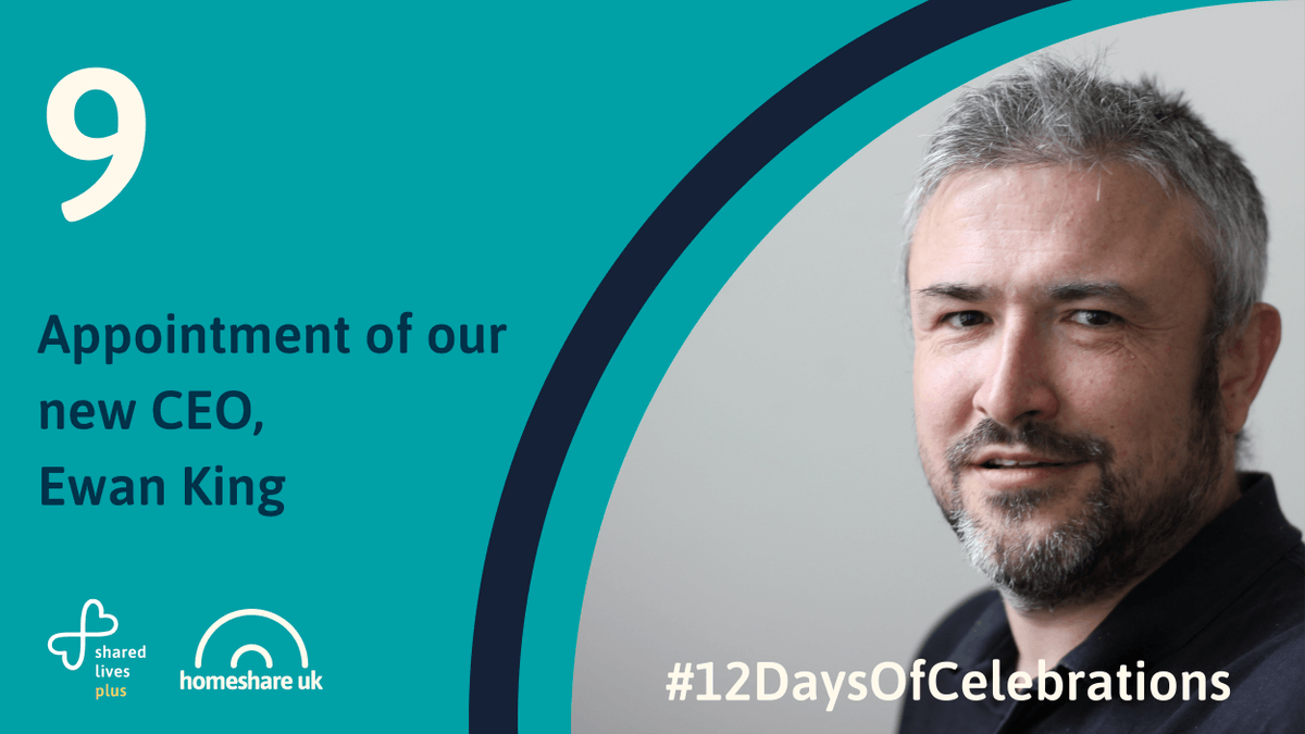 SharedLivesPlus's tweet photo. #12DaysOfCelebrations Another exciting moment of 2022 for us was the appointment of our new CEO, @ewandking https://t.co/SmRjvkHkgc #SharedLives #Homeshare #CEO #celebrations https://t.co/ixmH3zpJmy