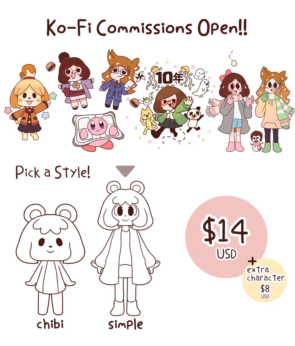 Hi!! Commissions are Open!! c:
Decided to make them through Ko-fi! ^^ its super simple and easy this way! c:
☀️https://t.co/rDUchzFD7g 