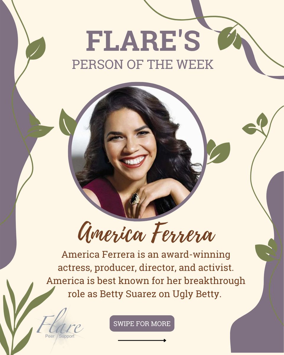 FlareCares's tweet photo. At #Flare, we honour those who speak out on important issues. This week, we recognize @AmericaFerrera as #FlarePersonoftheWeek for their #activism for #womensrights, #immigrantreform, and #equality for all. Thank you for sharing your voice and making a positive impact. https://t.co/SY6yuP85vU