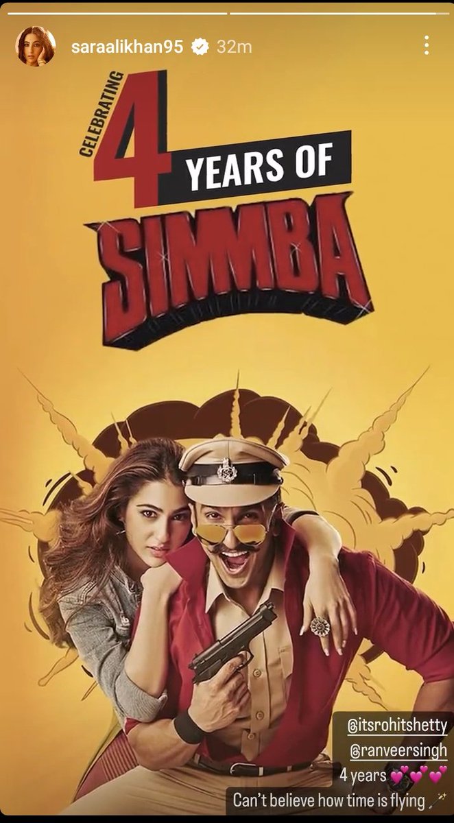 SharmaVarun2002's tweet photo. Love how you always remember your each and every films❤️
You always post something for your films
Love your love for your films❤️
#SaraAliKhan
#4YearsOfSimmba https://t.co/sFWPJKdAg1