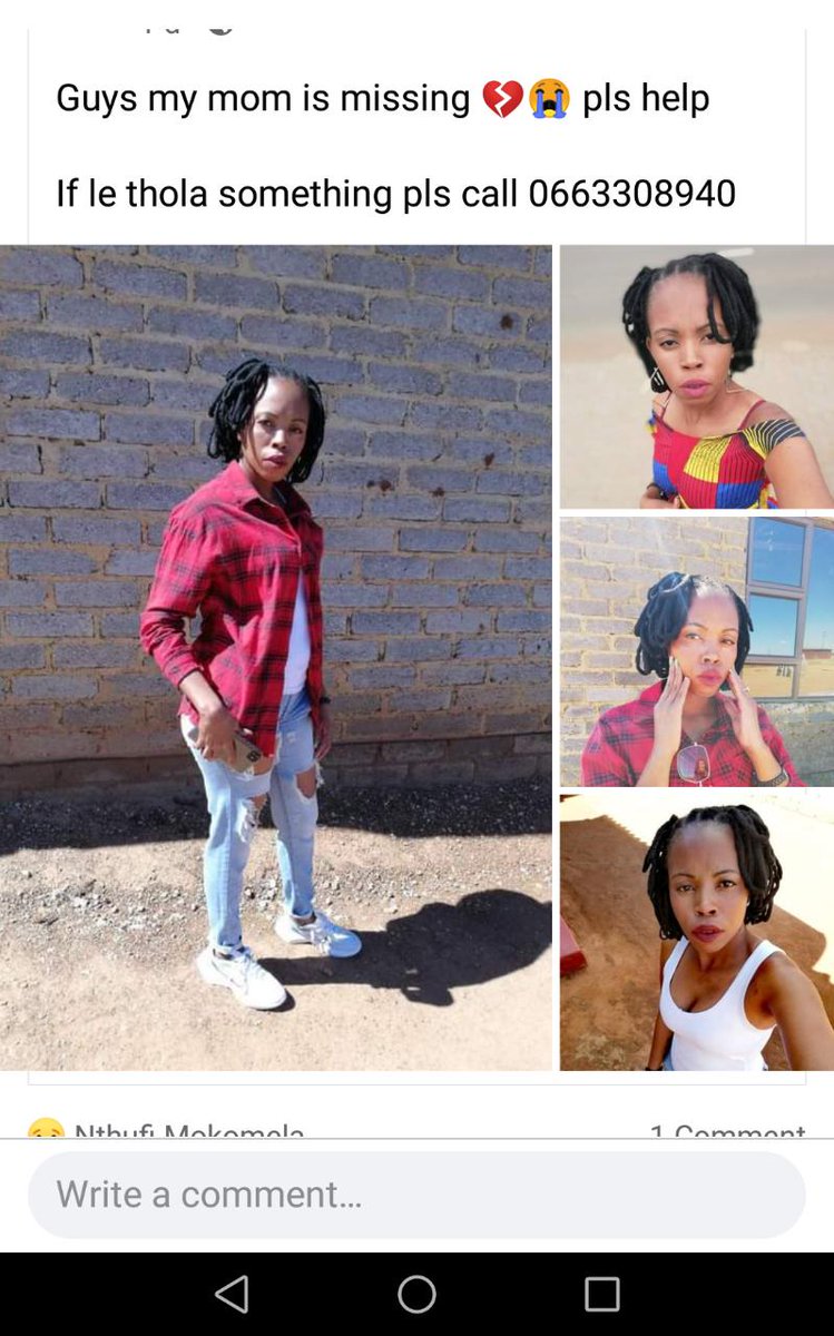 DukeofVaal66's tweet photo. Missing on the 26th of December after having a fight with her husband. Her name is Linda from Iron Side in the Vaal... Please retweet for awareness! https://t.co/O2Cvahuwd7