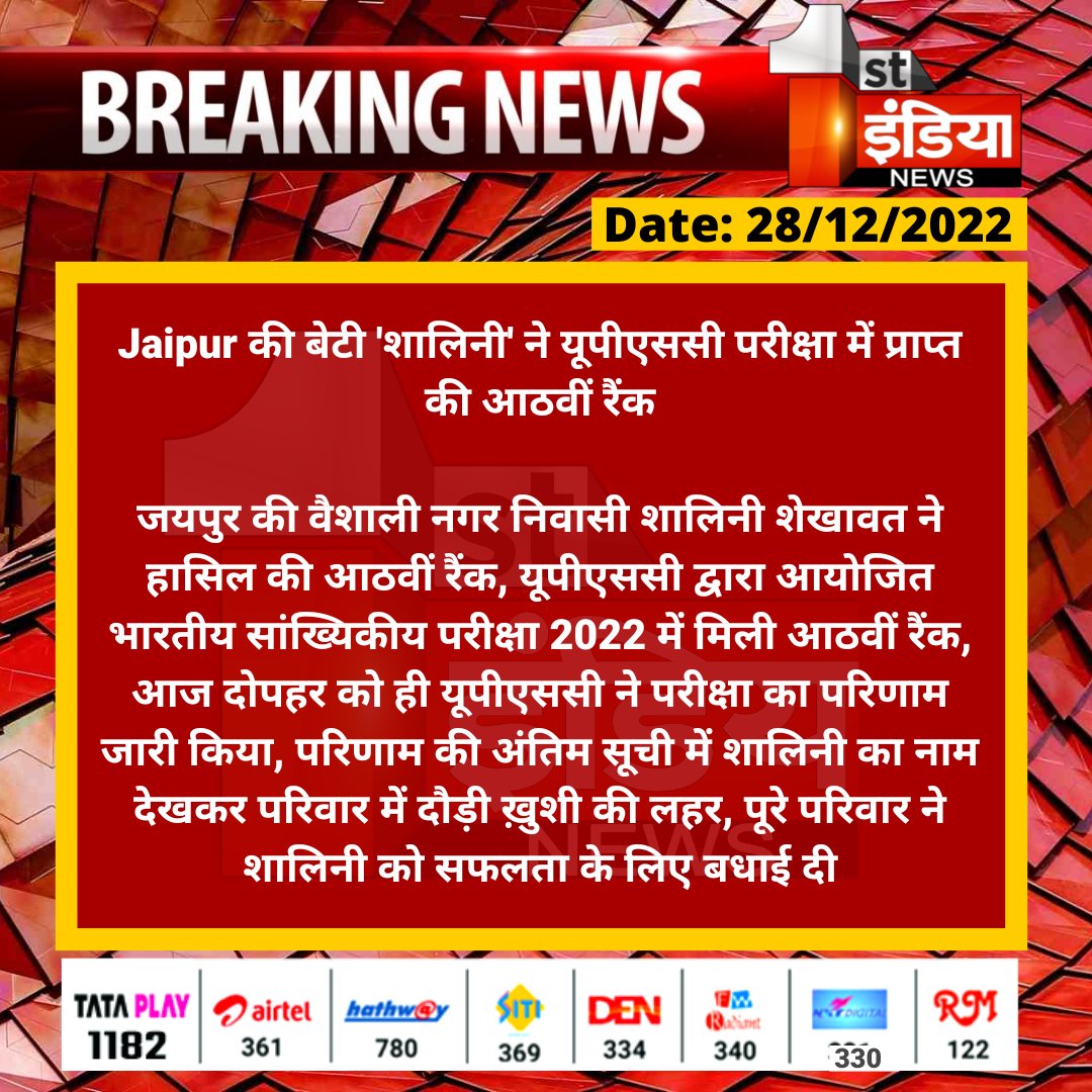 First India News tweet media