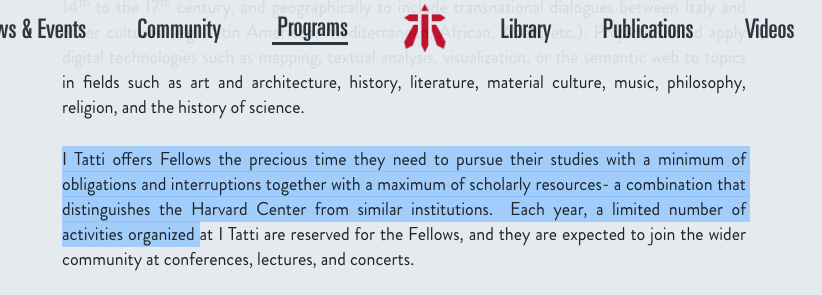 AlionaChepel's tweet photo. there seems to be a lot of copypaste on that website #receptiogate  Receptio researchers-in-residence call https://t.co/EUaIxInIFr compared to I Tatti residential fellowships https://t.co/v9IktAPKhz
https://t.co/zFAl2aOX3h https://t.co/9Z9uUgS2dY