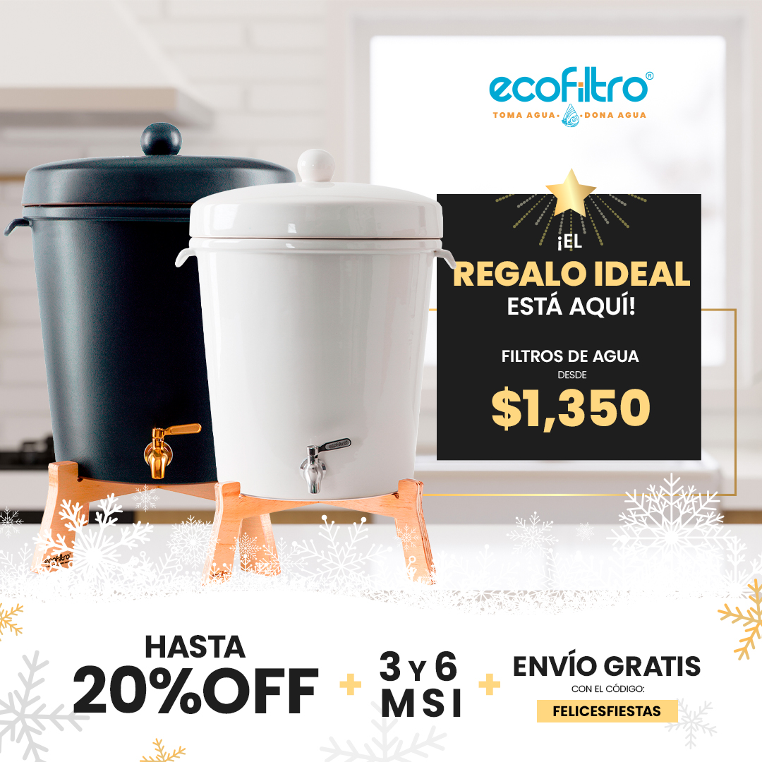 Es la mejor época para soltar para siempre el garrafón 👋🏼 ¡Ahorra de una forma #ecológica y consciente en agua pura con #Ecofiltro! 🥳