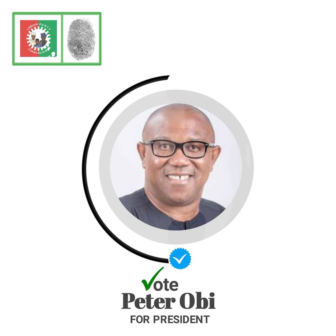 I will rather have a bloodless revolution than bloody revolution.
I choose to revolt via the ballot with my permanent voters card as my weapon for justice, good governance, accountability and transparency.

Peter Gregory Obi is the man I have chosen to be the Commander-in-Chief