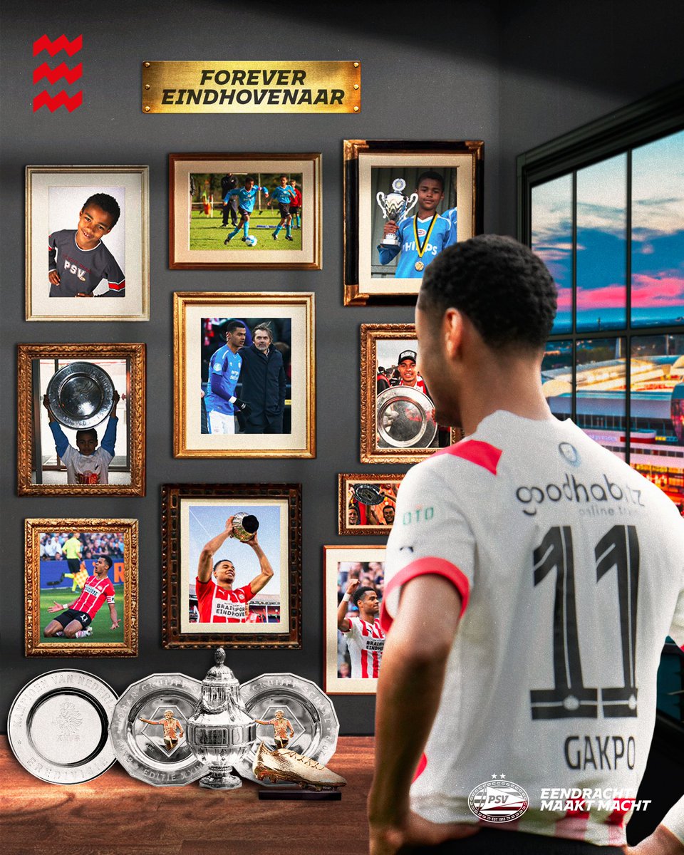 Born in Eindhoven. Made in Eindhoven. Became a star in Eindhoven. Cody Gakpo, #ForeverEindhovenaar 💫