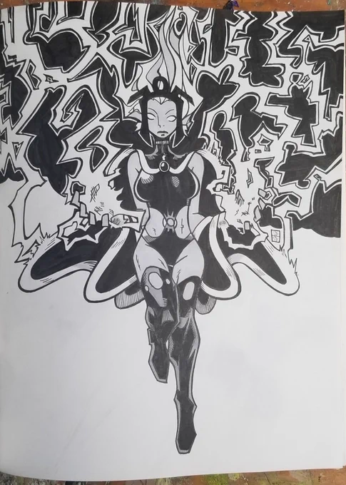Storm and Spider-Man 