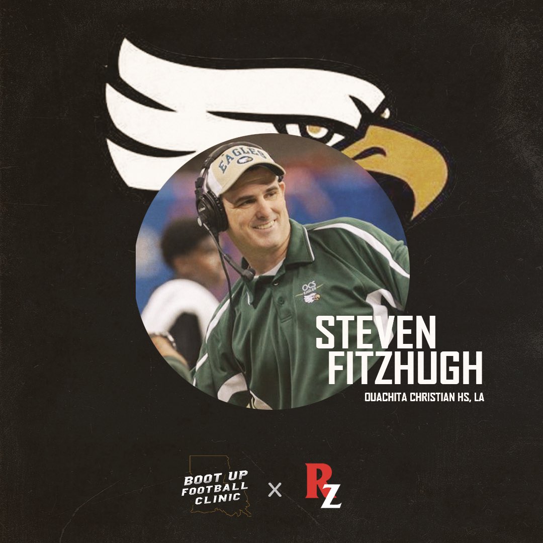 One of the most respected coaches in the state of Louisiana will be coming to talk <a href="/EaglesOCS/">Ouachita Christian</a> football with us! Register today at: bootupfootballclinic.com/register