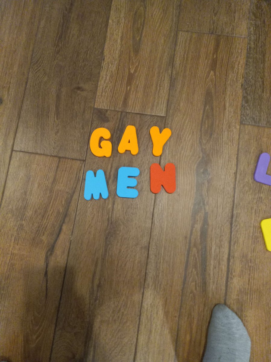 Kryptonited_'s tweet photo. I was bored and pulled out my little cousins alphabet. https://t.co/J6k3zAHPHd