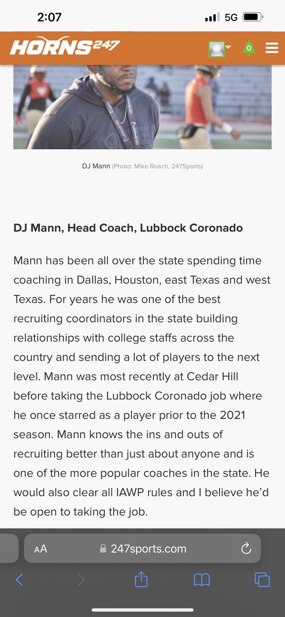 At some point soon <a href="/Thamannjr/">Coach Mann M.Ed.</a> will be a D1 Position coach. He is an unbelievable relationship builder. He is also a master evaluator, which is a lost art among a lot of coaches today.  Many in this state recognize the asset he will be to a Power 5 program.