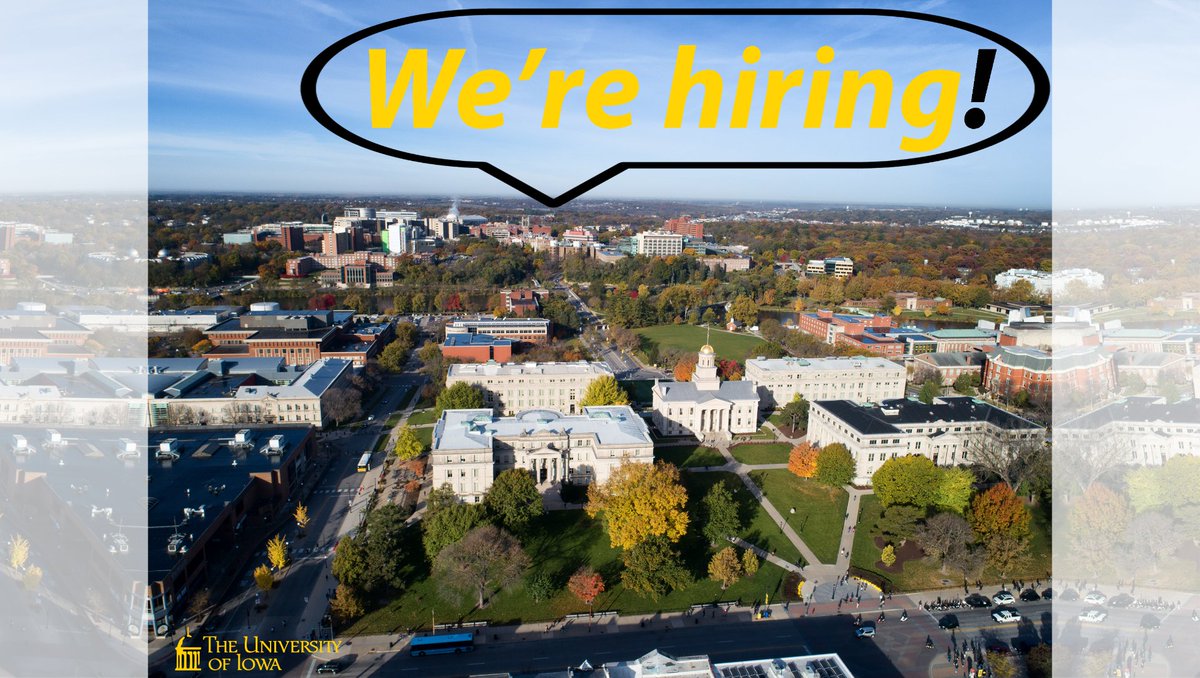 UIowaCS's tweet photo. 📢#ICYMI 👀 for:
   - multiple #ComputerScience #TenureTrack ➕ #InstructionalTrack #CSfaculty
   - #Masters➕#PhD students
for positions eff. Aug 2023.

Deets @ https://t.co/dLIyHprt02 &amp; https://t.co/iDd80SGMKf
Full consideration to apps rcvd by 1/1. RTs welcome #CS #Informatics https://t.co/JlbCUVG2PP